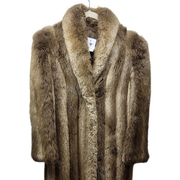 Vintage Full-Length Fur & Shearling Coat - Approx. Medium/Large, Clean Authentic - Picture 1 of 15